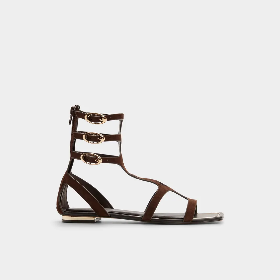 ALDO Marisea sandales plates marron boucles