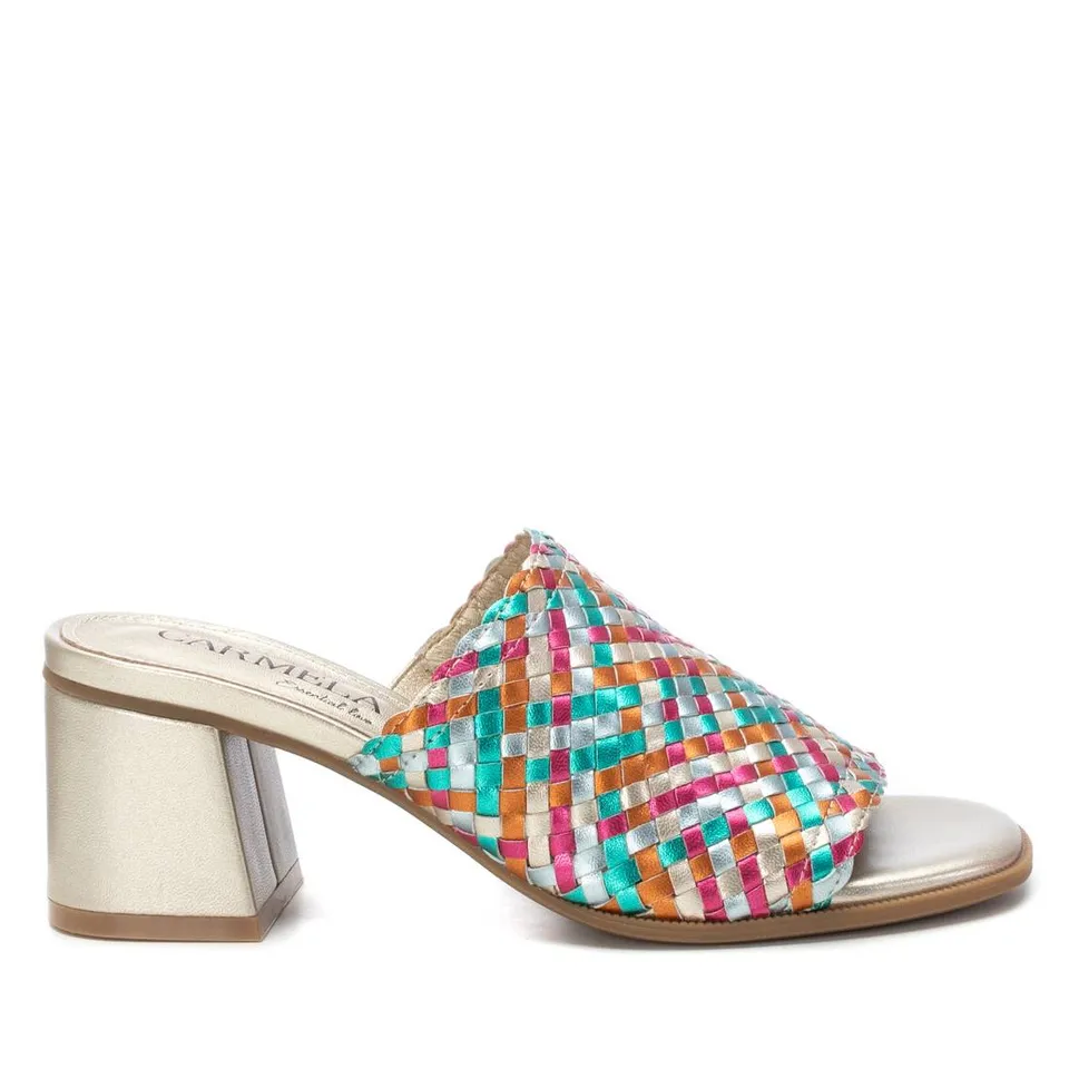 Carmela 16219105 sandales cuir multicolore talon moyen