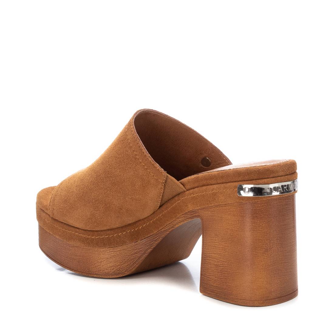 Carmela 16067701 sabot femme marron cuir talon haut
