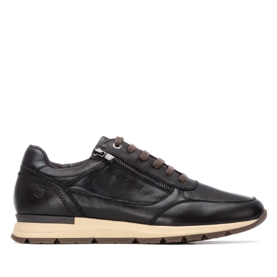 Carmela 16267701 baskets homme marron cuir zip