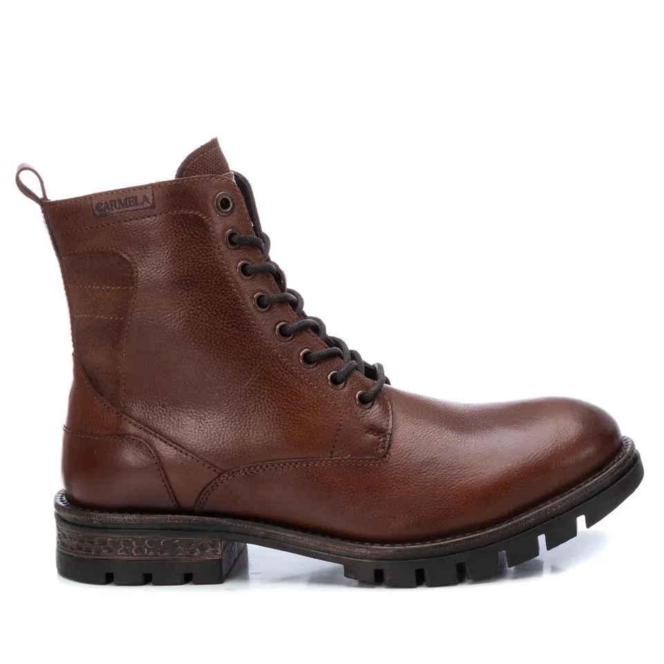 Carmela 16034802 Bottines Homme Marron Cuir Zip
