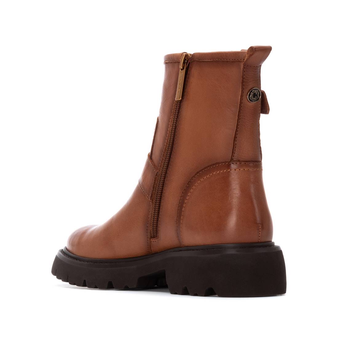 Carmela 16259102 bottine cuir camel a talon