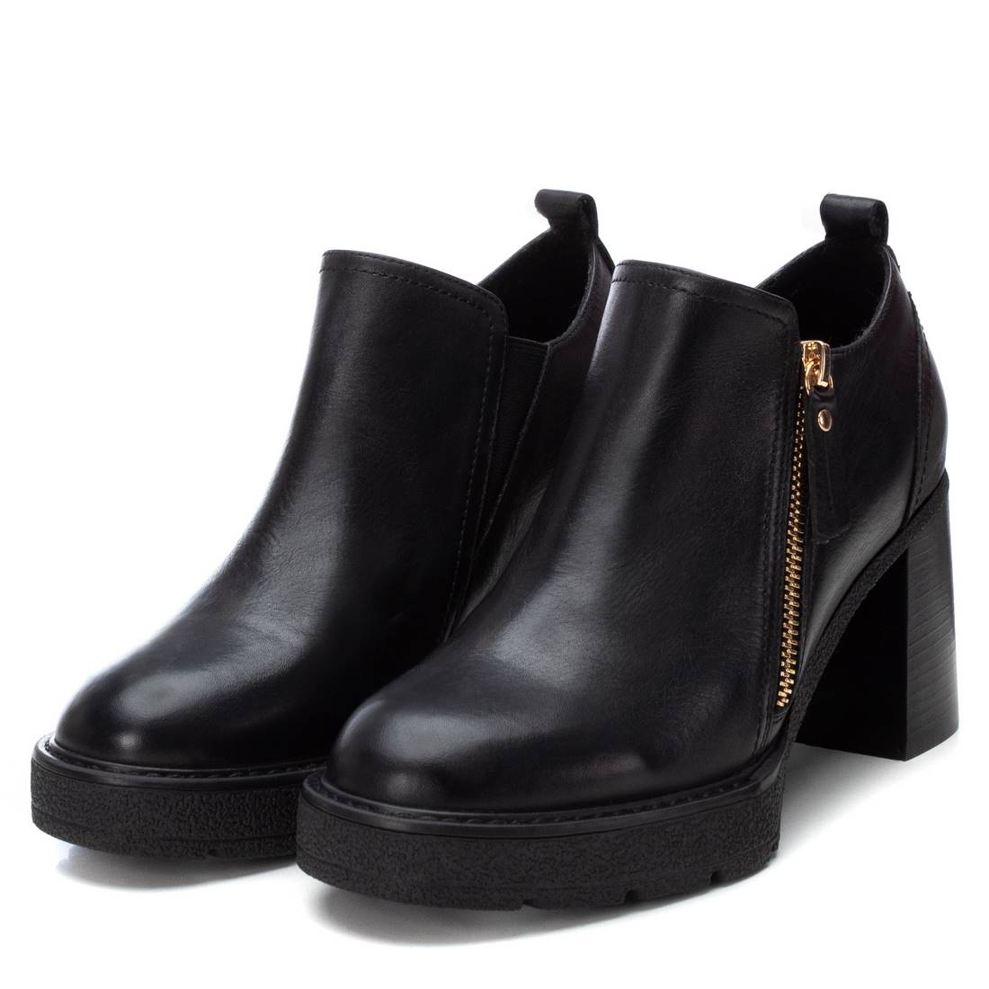 Carmela 16186101 bottines femme noir cuir talon 8cm