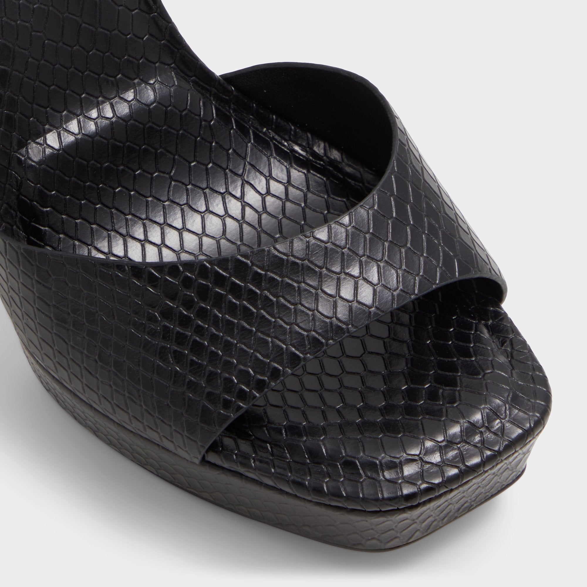 ALDO Medusa sandales talons plateforme noir