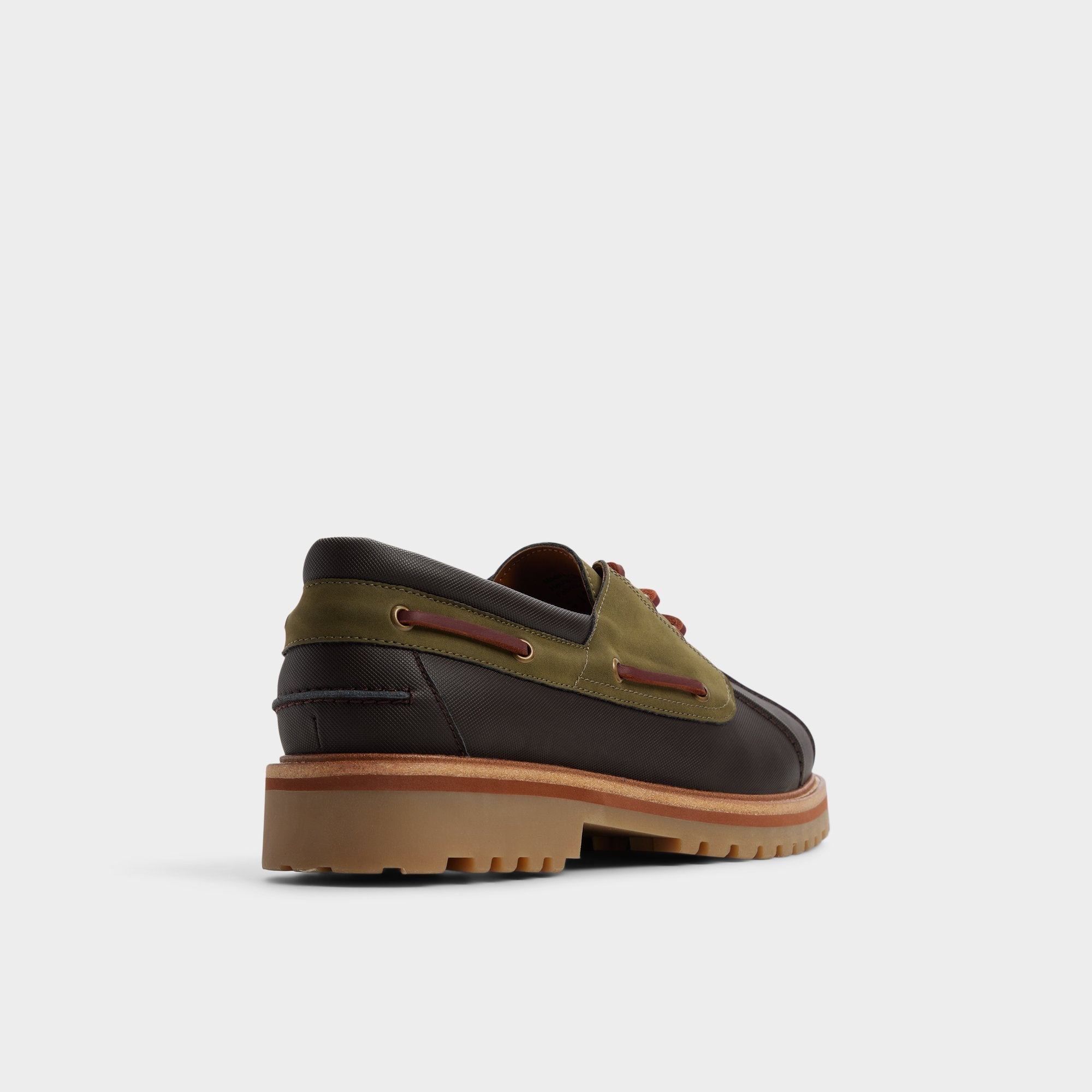 ALDO Finn chaussures bateau toile olive homme
