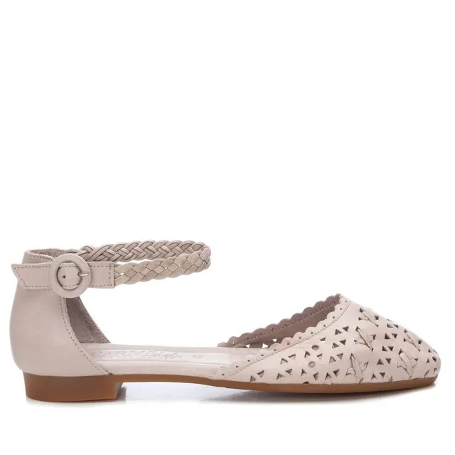 Carmela 16067105 ballerines cuir blanc bride cheville
