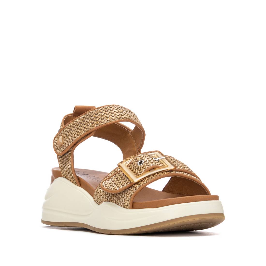Carmela 163268 16326803 sandale compensée camel