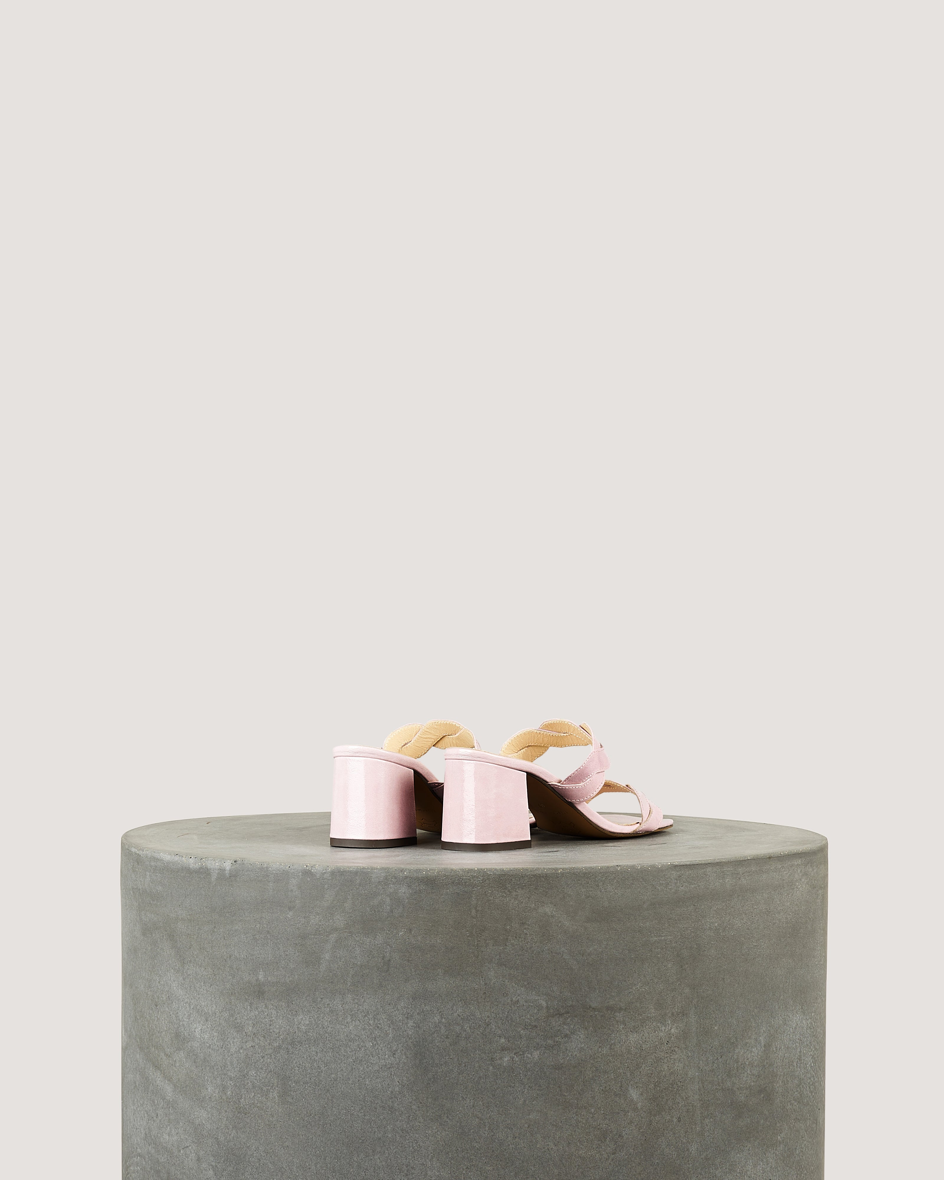 Tila March Rhea mule cuir mauve talon 4 cm