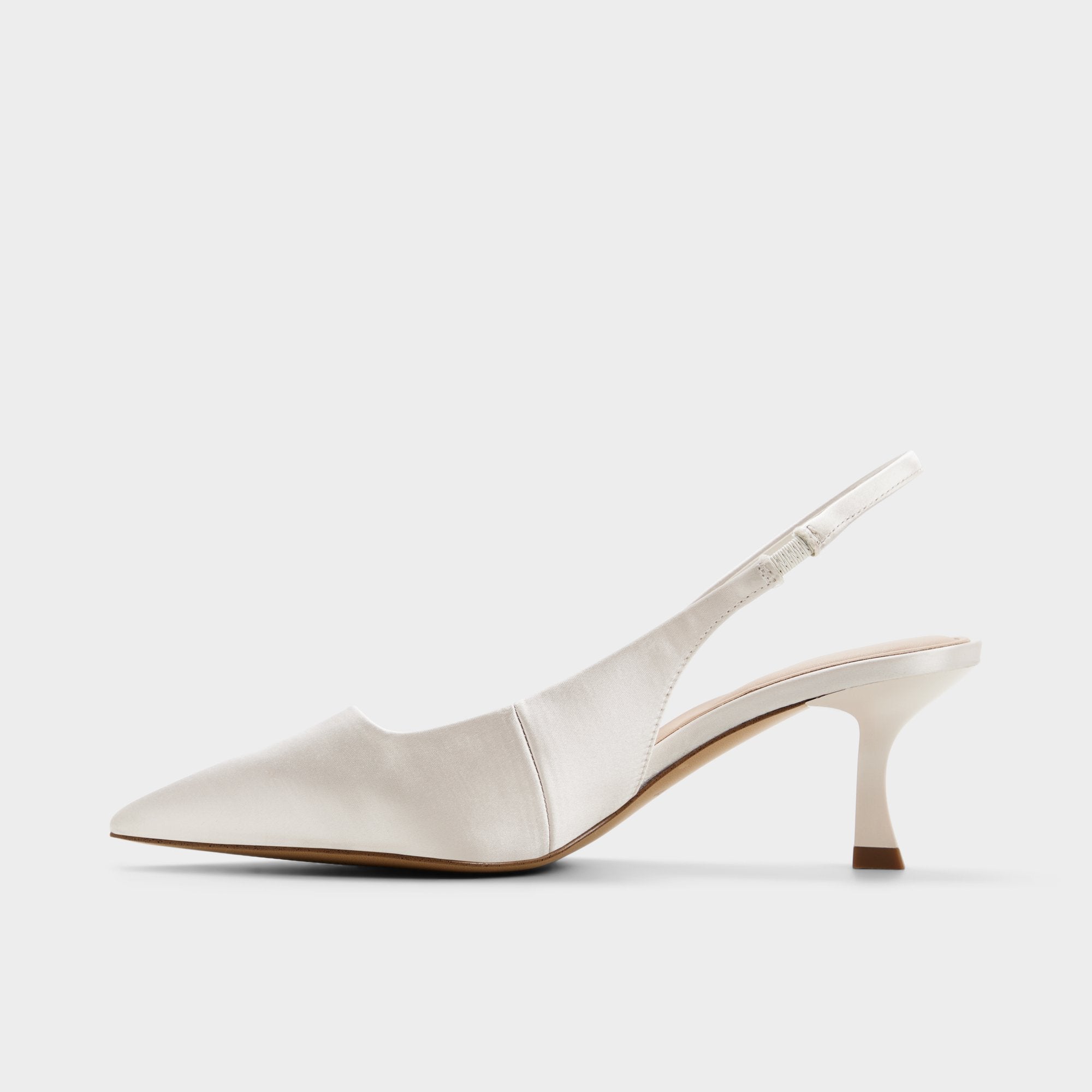 ALDO Kiarrah escarpins satin blanc petit talon