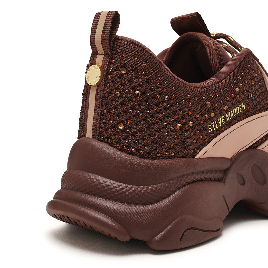 Steve Madden ST-RE baskets femme marron taupe lacets