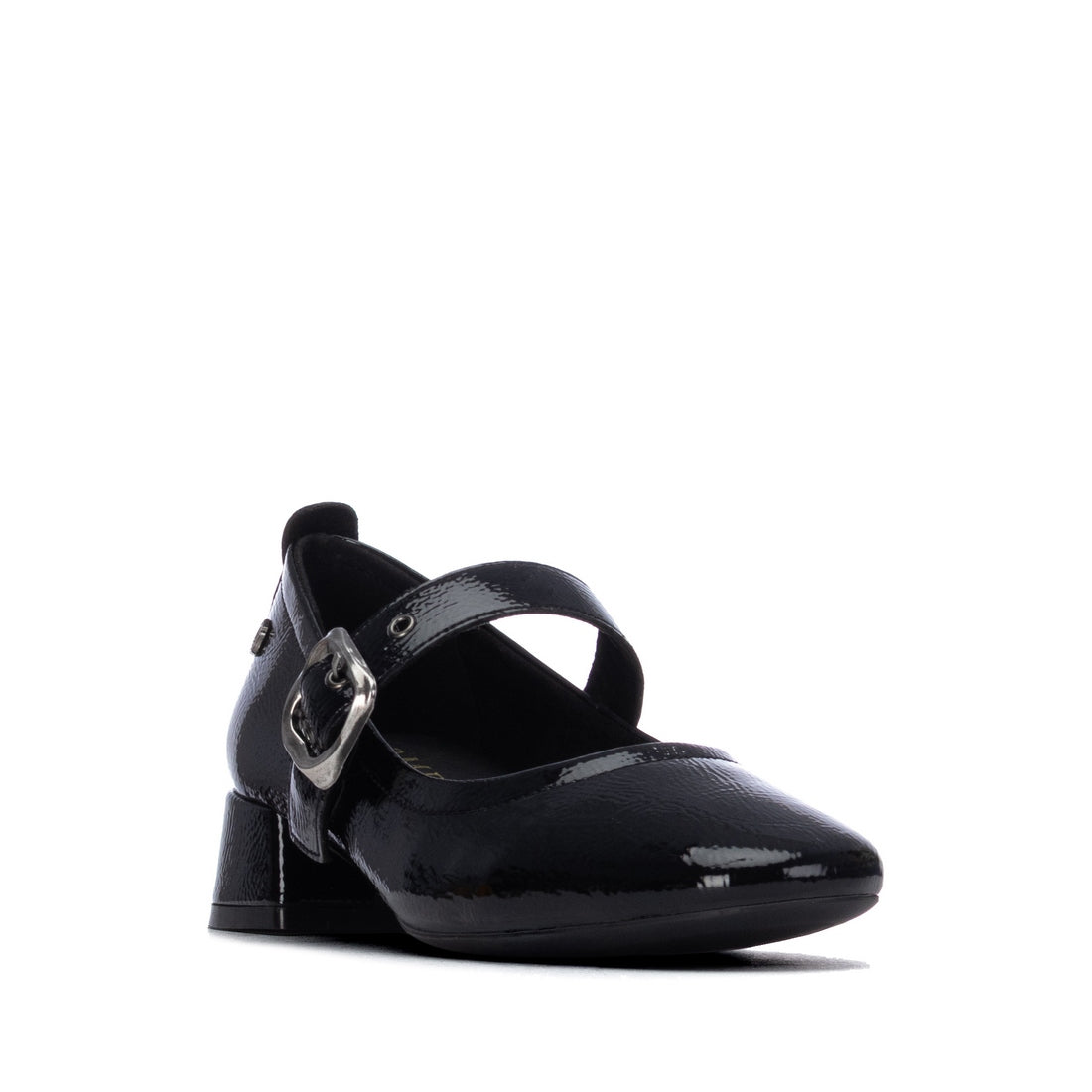 Carmela 16436101 ballerine vernie noire boucle