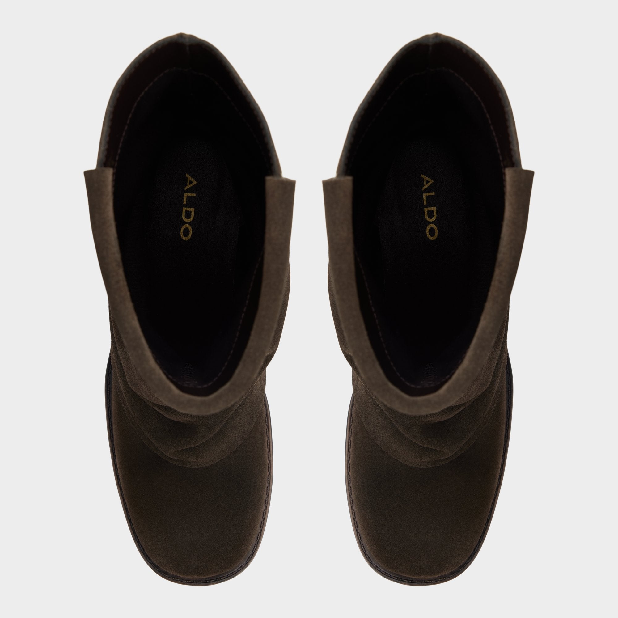 Aldo Bitse bottine suède boucle talon bloc