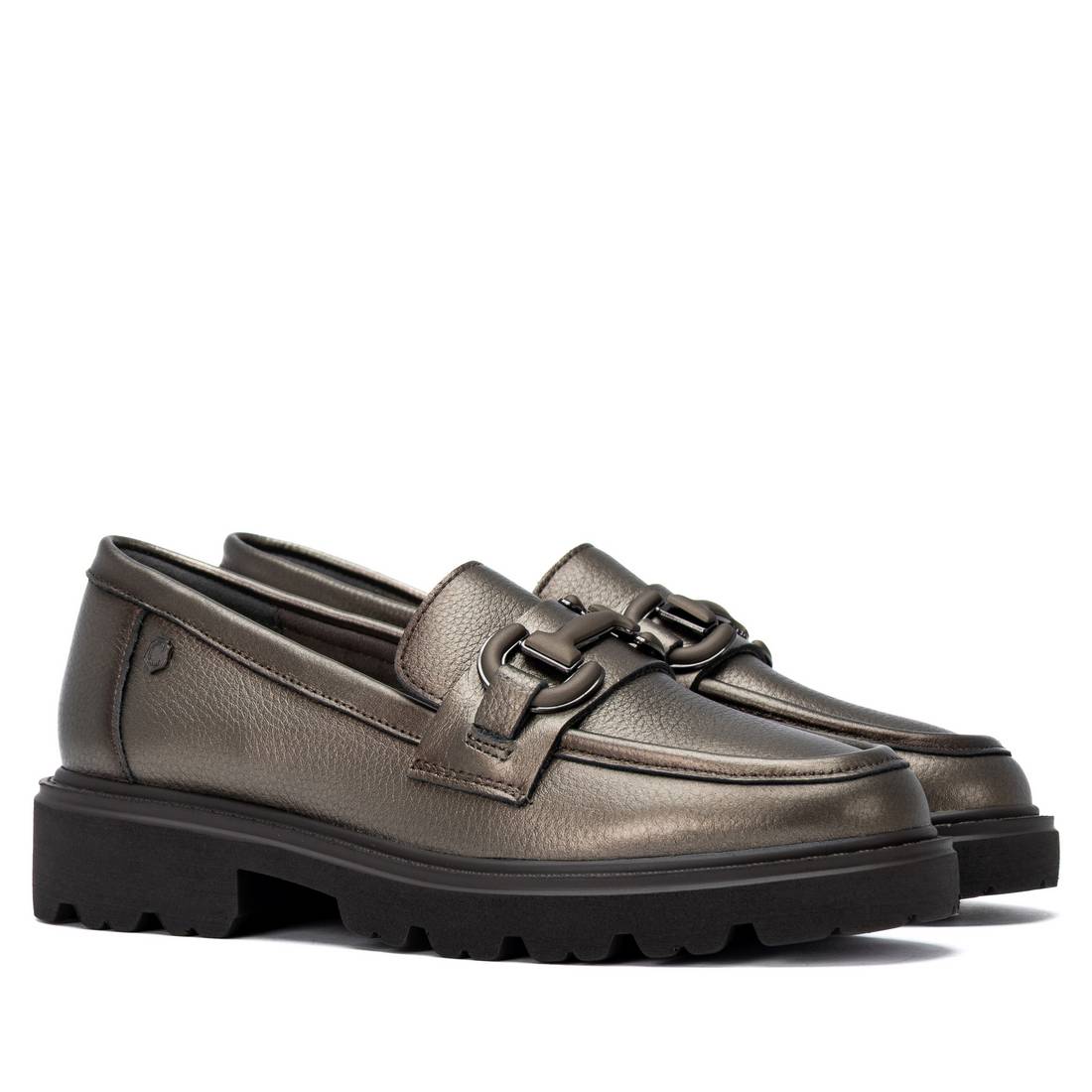 Carmela 16433605 mocassins femme gris talon