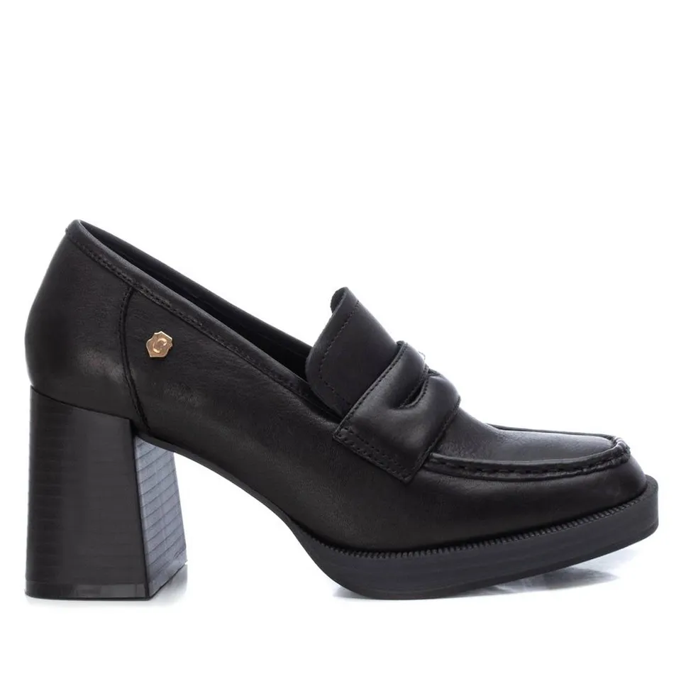 Carmela 16121803 mocassins cuir noir talon 8cm