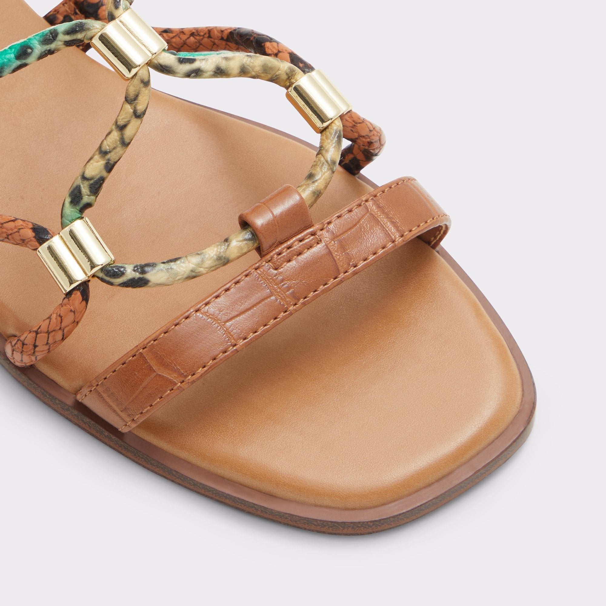 ALDO Occeran sandales plates cage marron