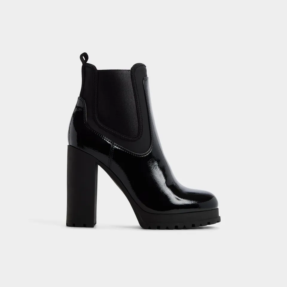 ALDO Bold bottines Chelsea vernies talon