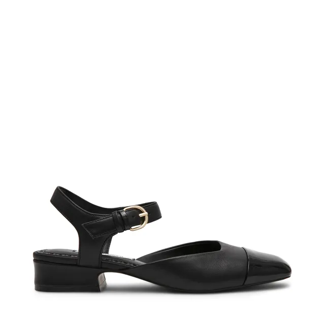 Steve Madden Novie ballerines cuir noir boucle talon 3 cm