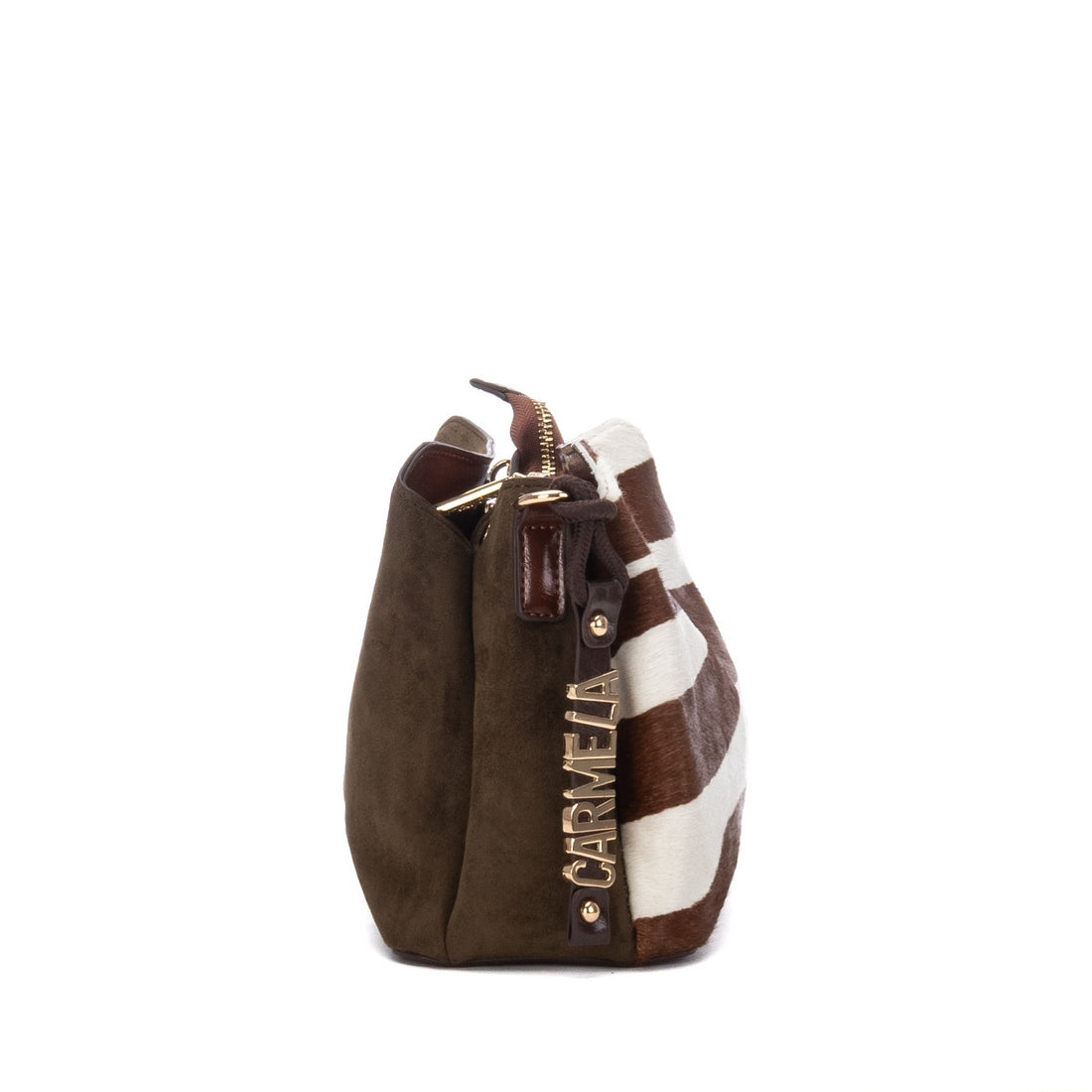Carmela 18625003 sac bandoulière kaki imprimé animal