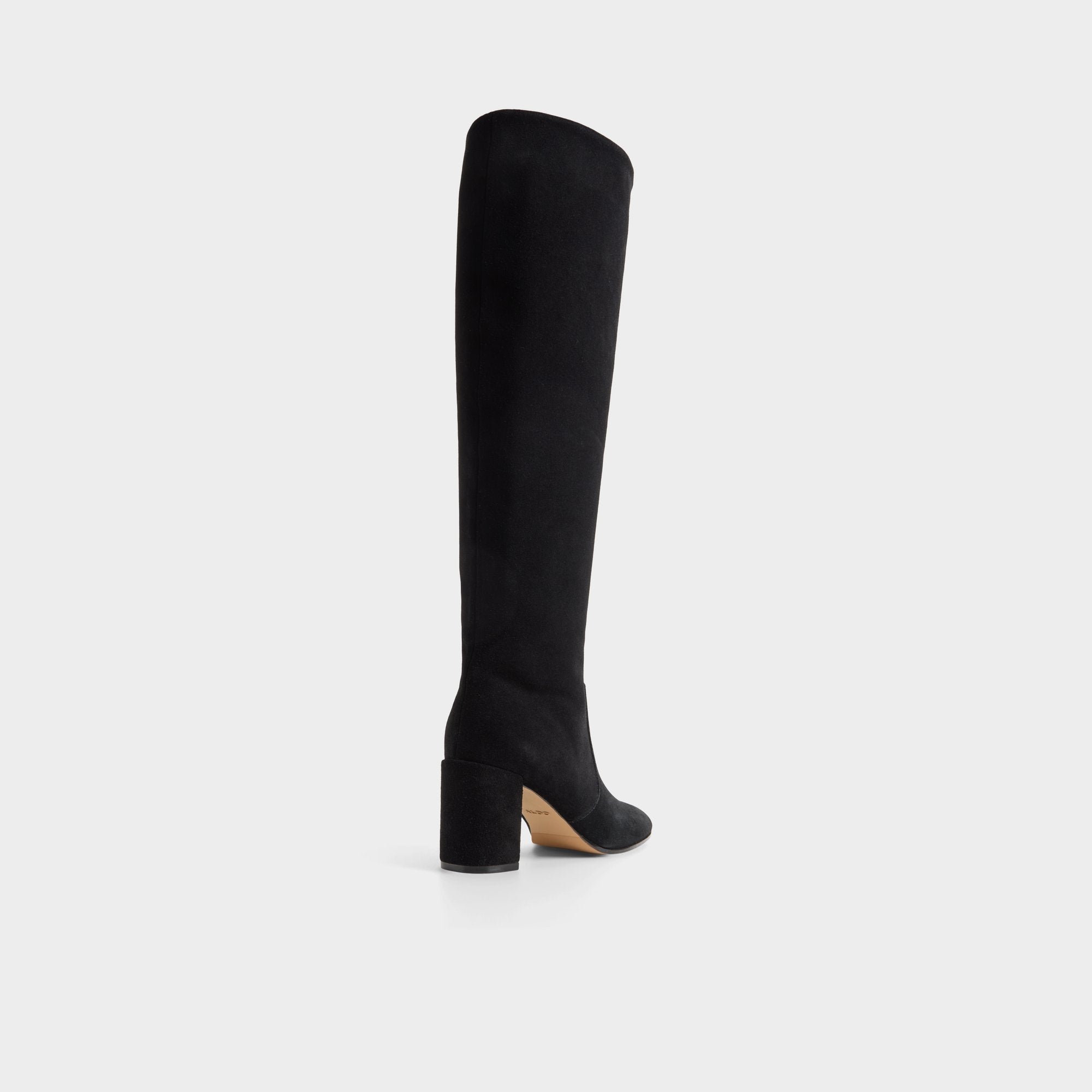 ALDO Seline bottes hautes noires talon plat