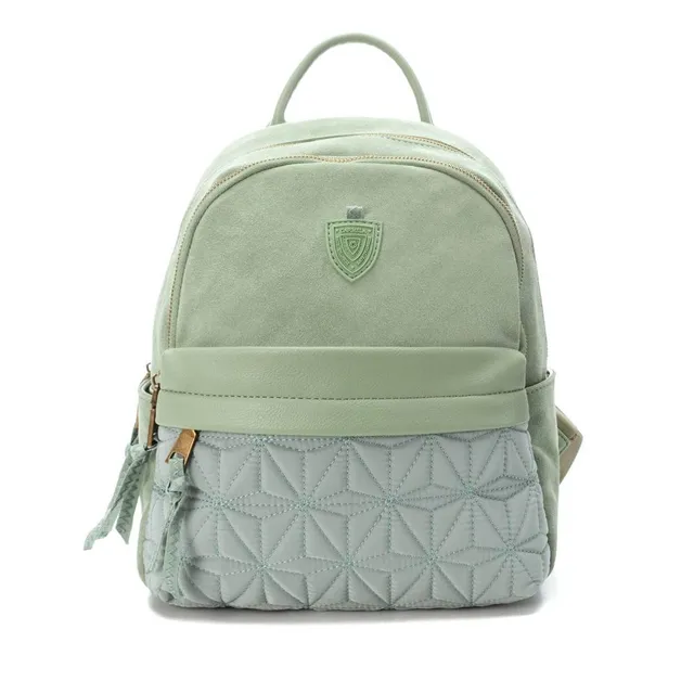 Carmela 18605005 sac à dos femme vert croûte cuir