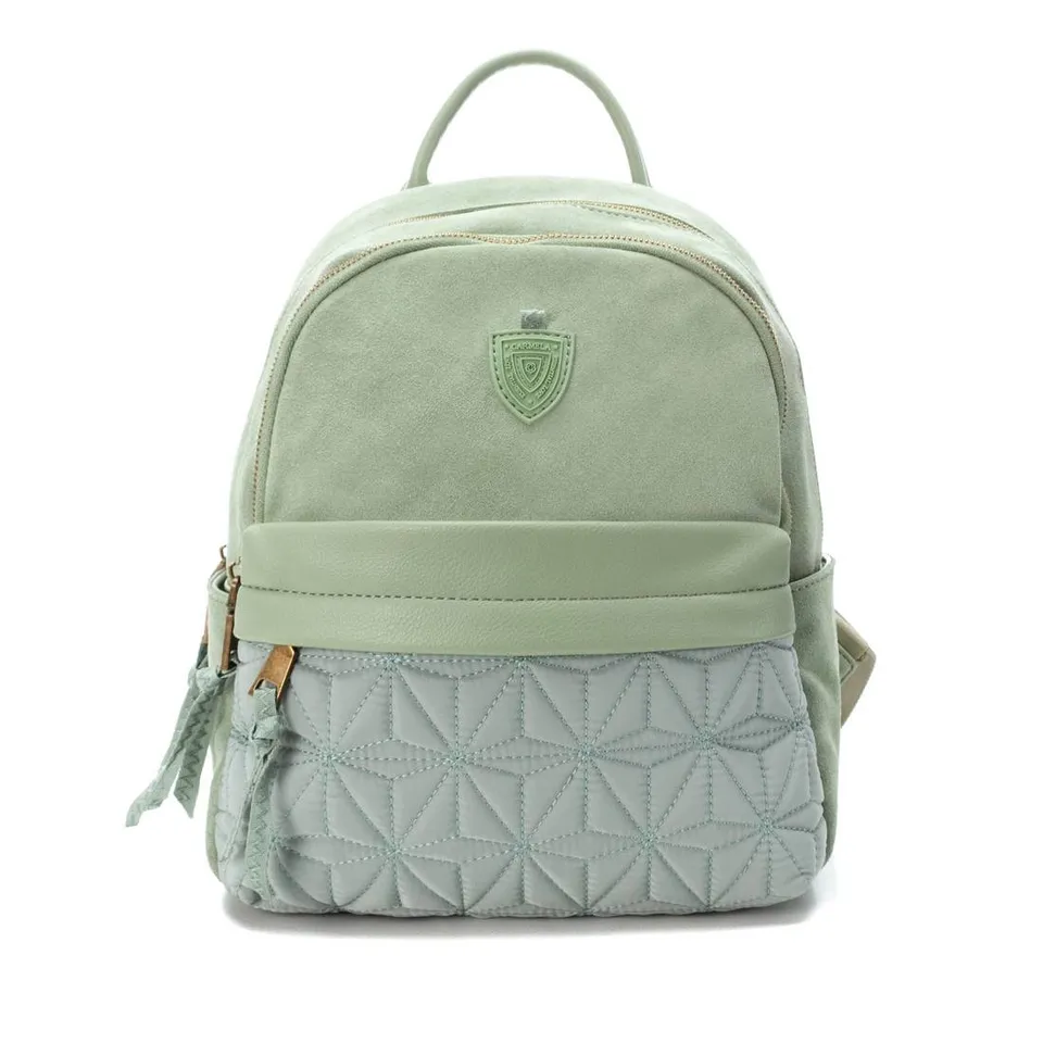 Carmela 18605005 sac à dos femme vert croûte cuir
