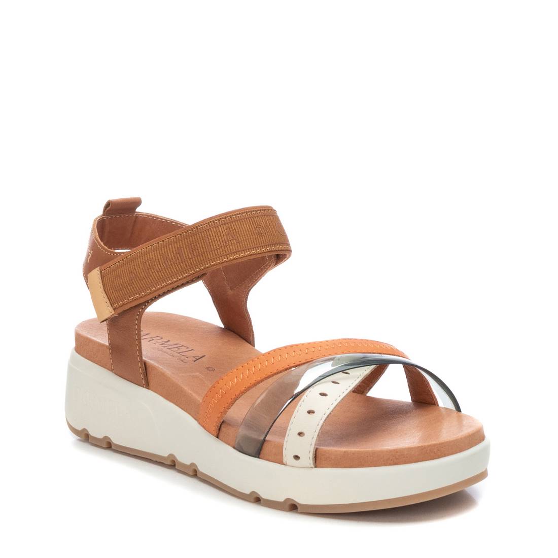 Carmela 16058702 sandale plate cuir marron