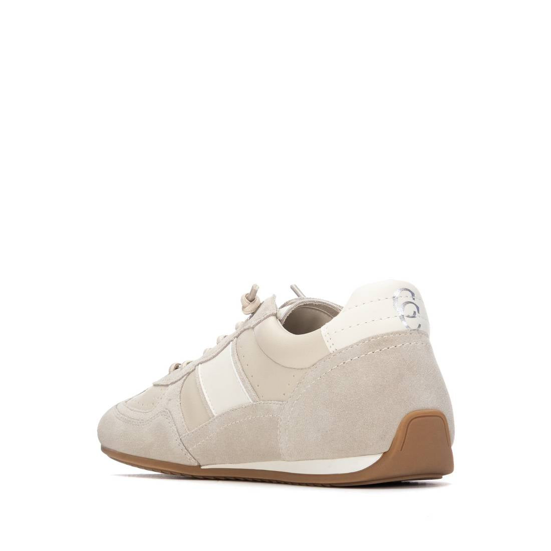 Carmela 16310801 baskets femme blanc cuir épais