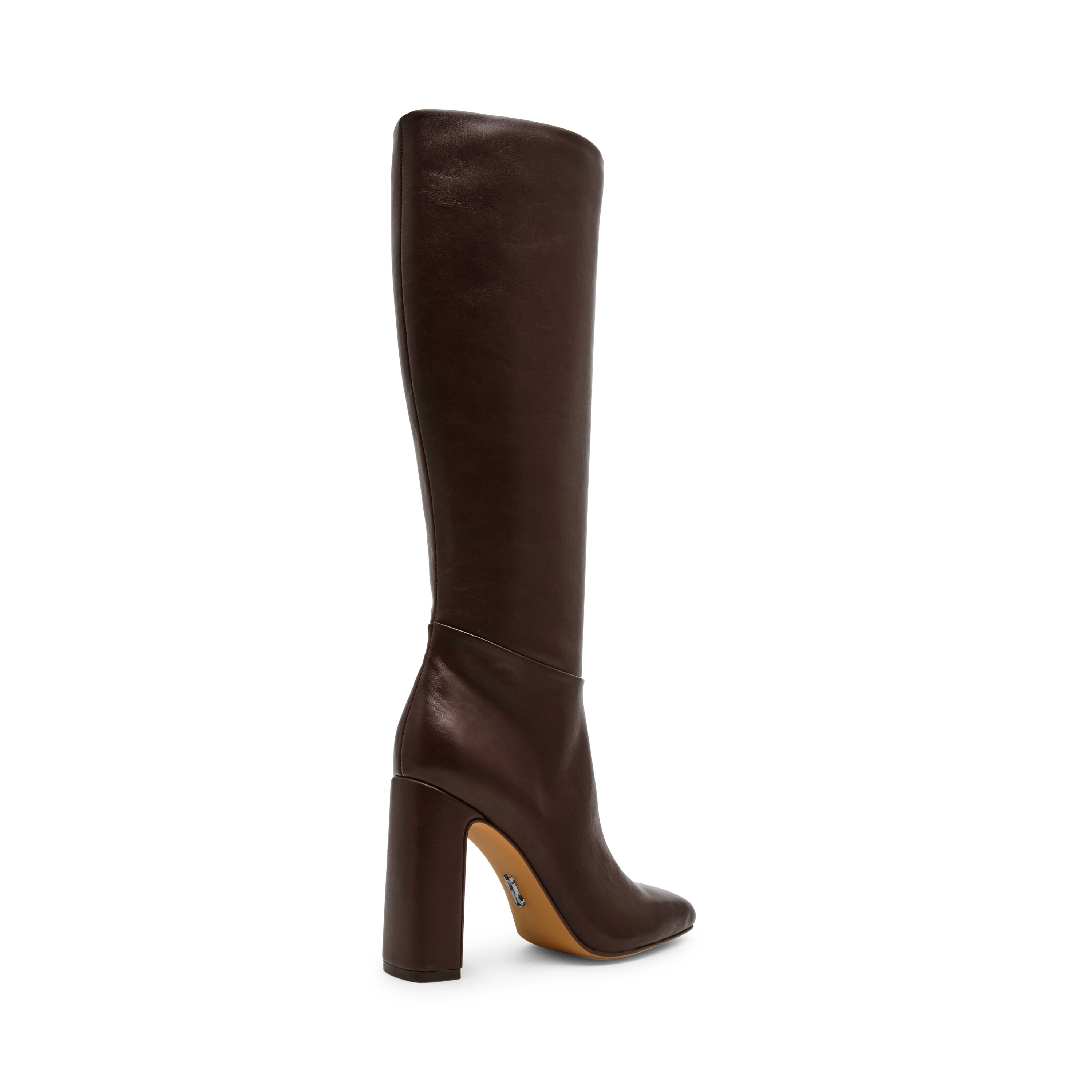 Steve Madden Ally botte haute marron café talon 10 cm