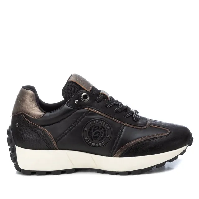 Carmela 16181701 baskets cuir noir lacets