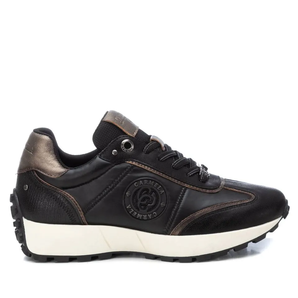 Carmela 16181701 baskets cuir noir lacets