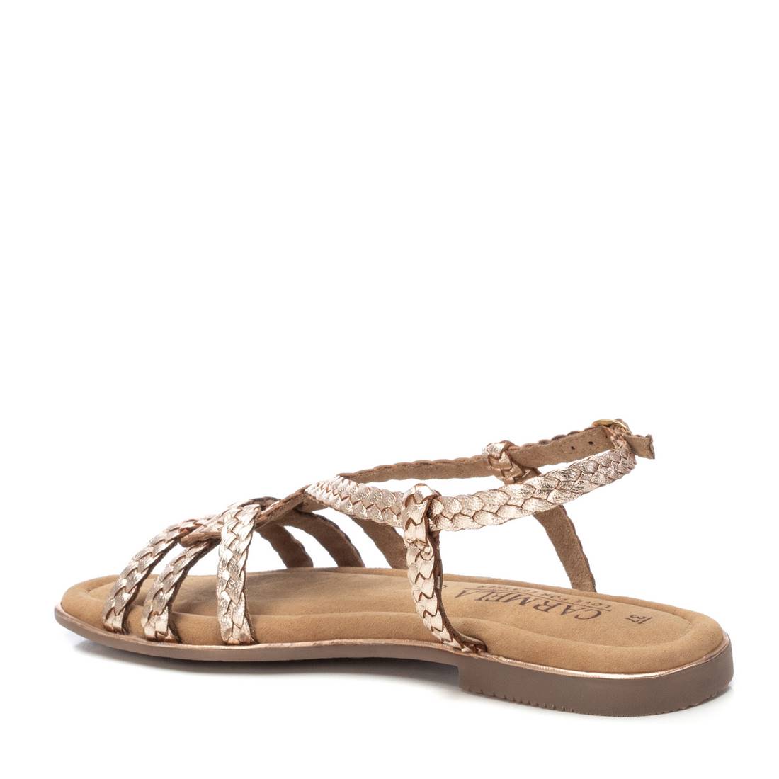 Carmela 16238802 sandales femme dorées cuir plat