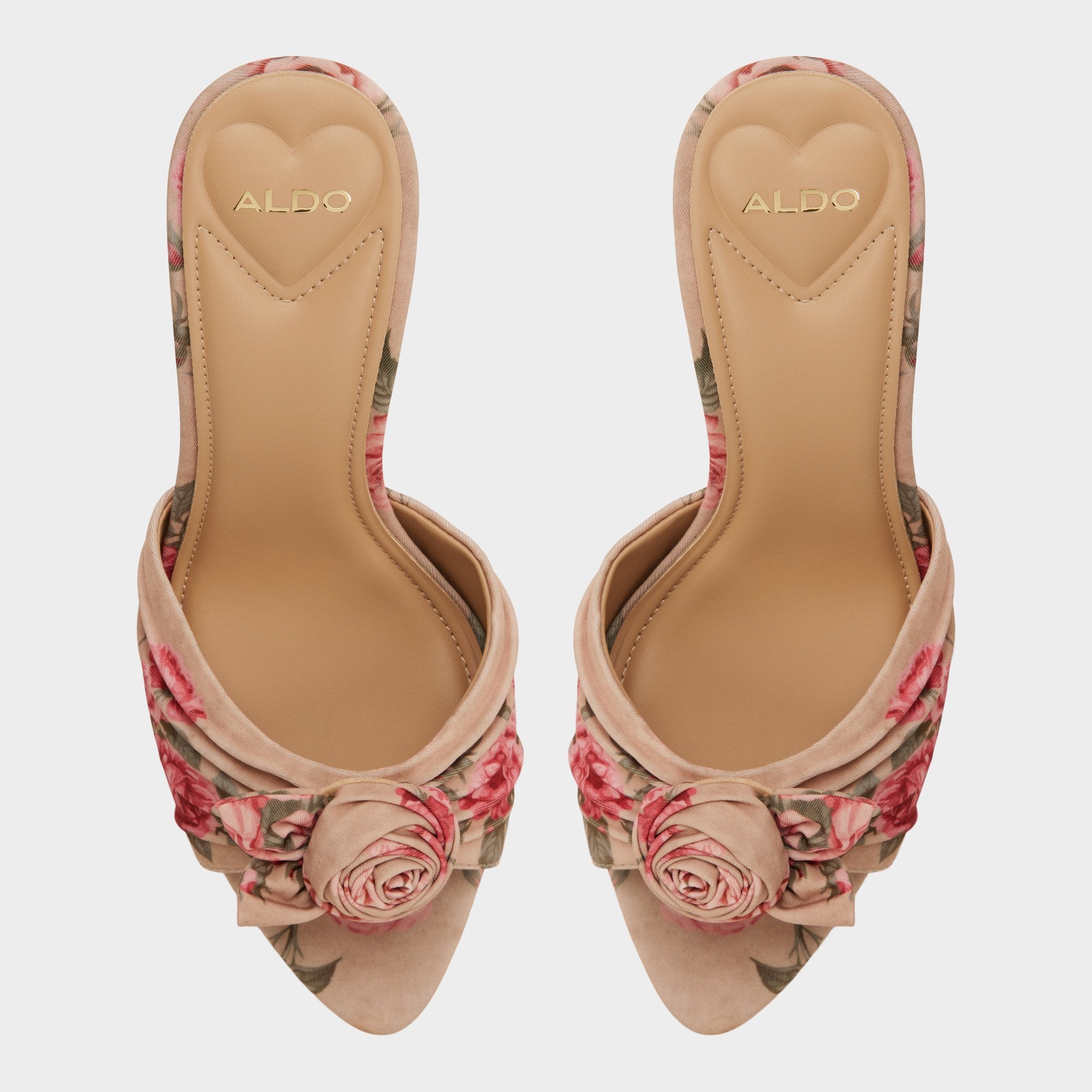 ALDO Rosalina mules satin fleuri à talon