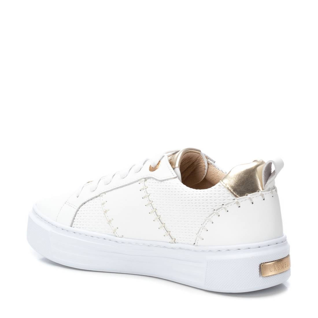Carmela 16205701 Basket Femme Blanc Cuir