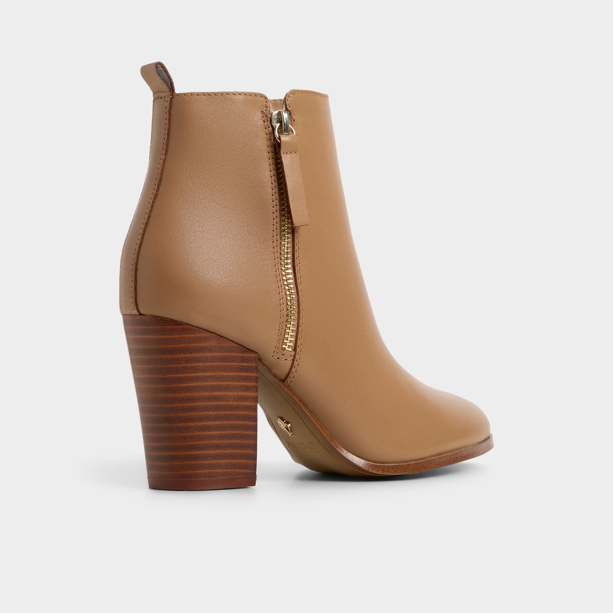 ALDO Noemieflex bottine cuir talon bloc fermeture zip