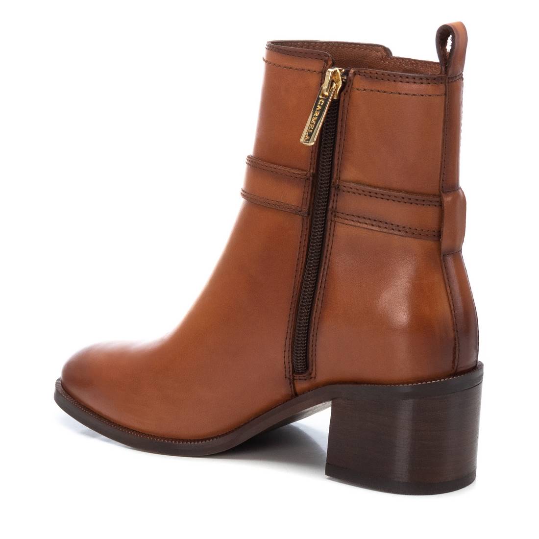 Carmela 16173502 bottine marron cuir zip