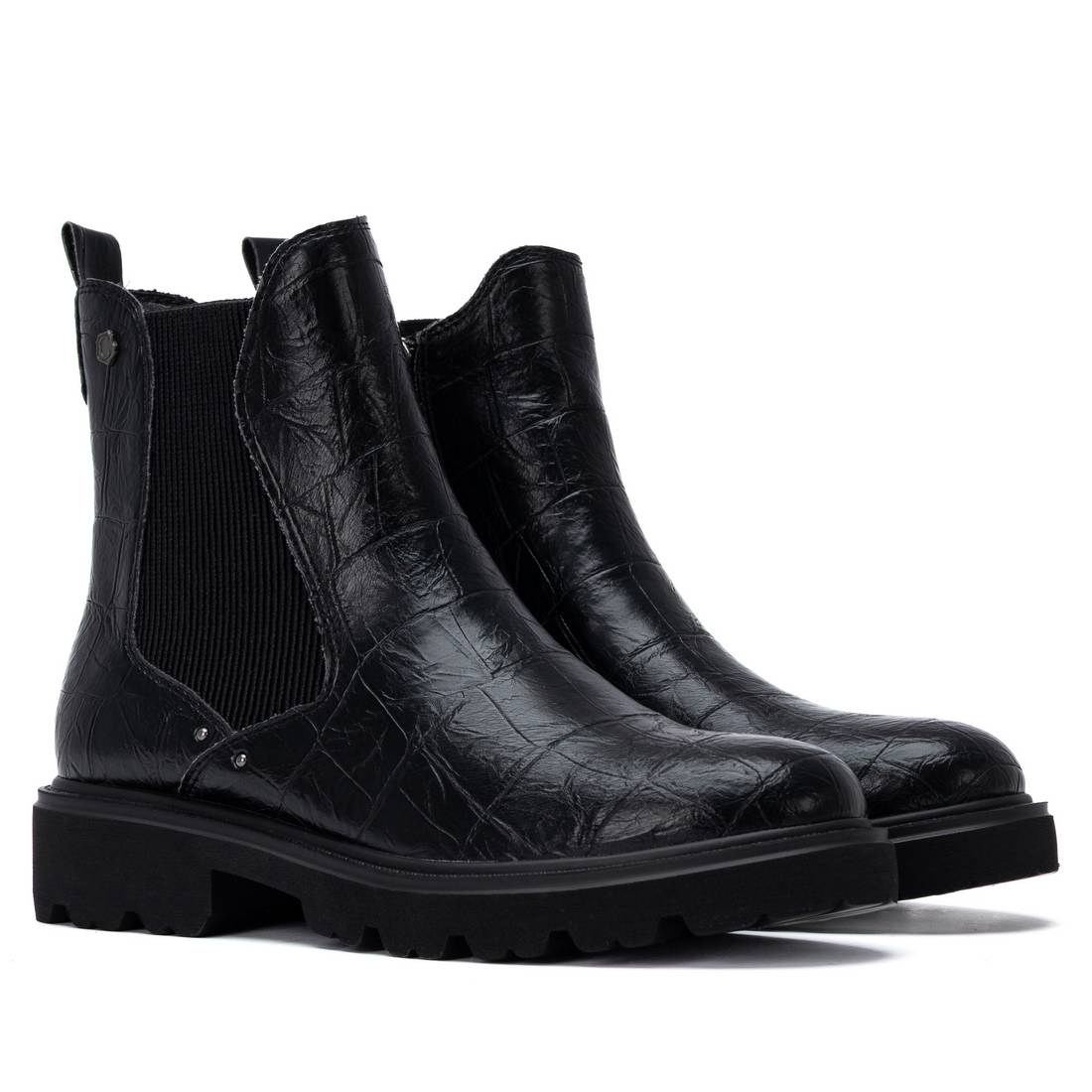 Carmela 16431001 bottines chelsea femme noir talon