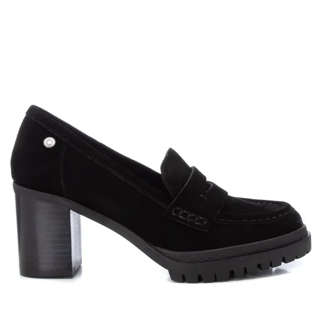 Carmela 16037101 mocassin femme noir serraje