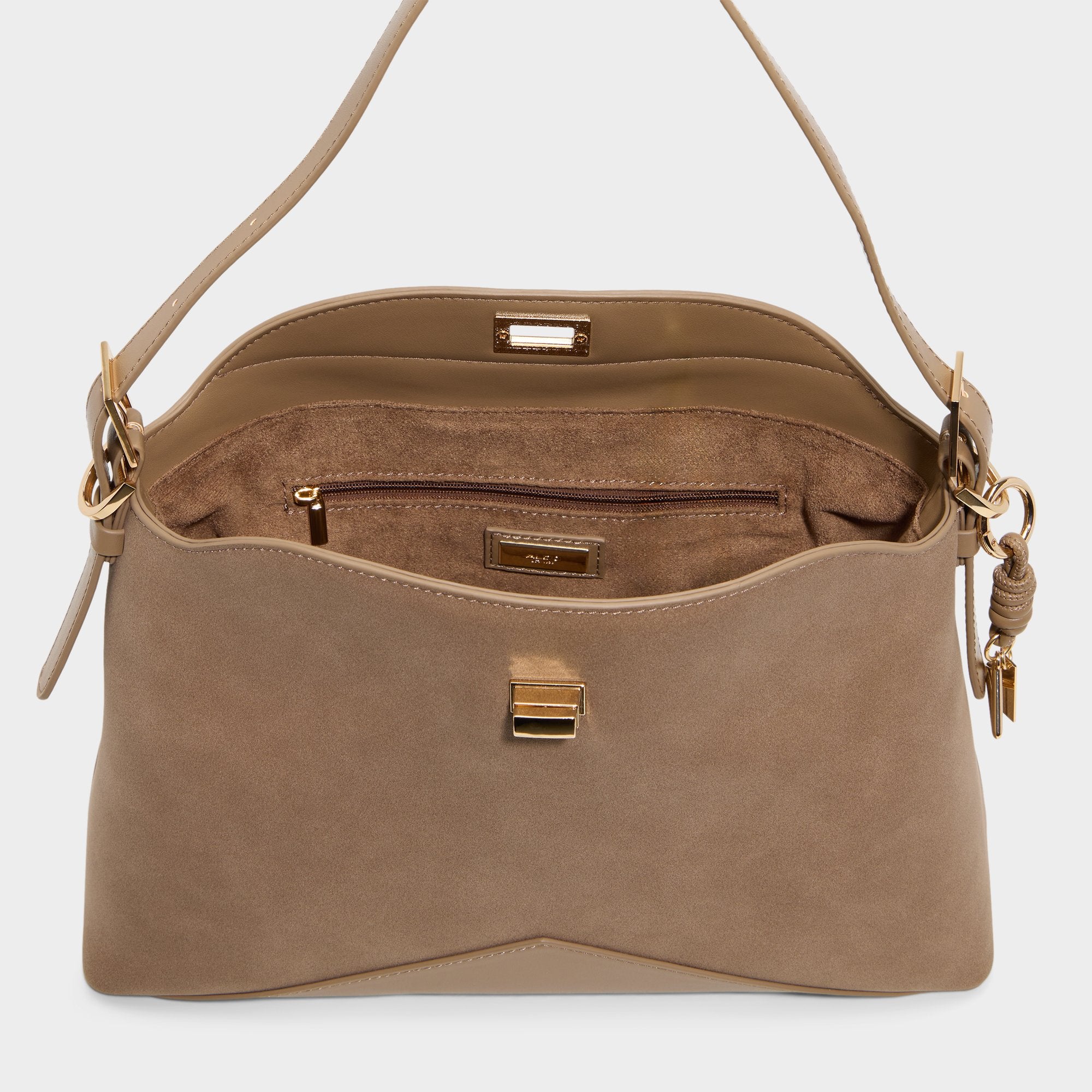 ALDO Jacqq sac épaule beige suède