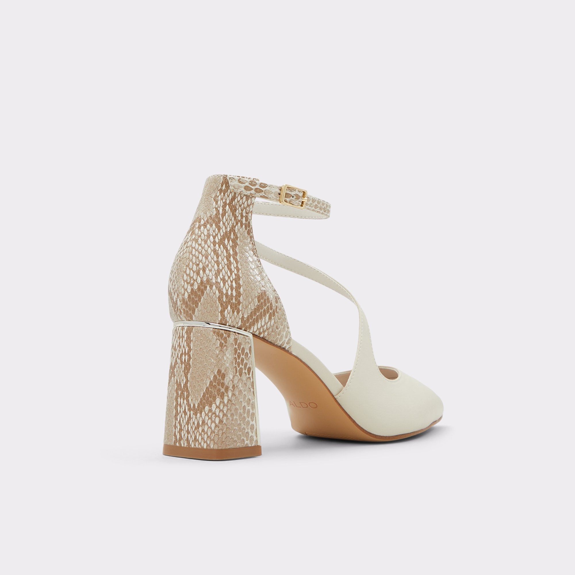 ALDO Annodar escarpins talon bloc blanc