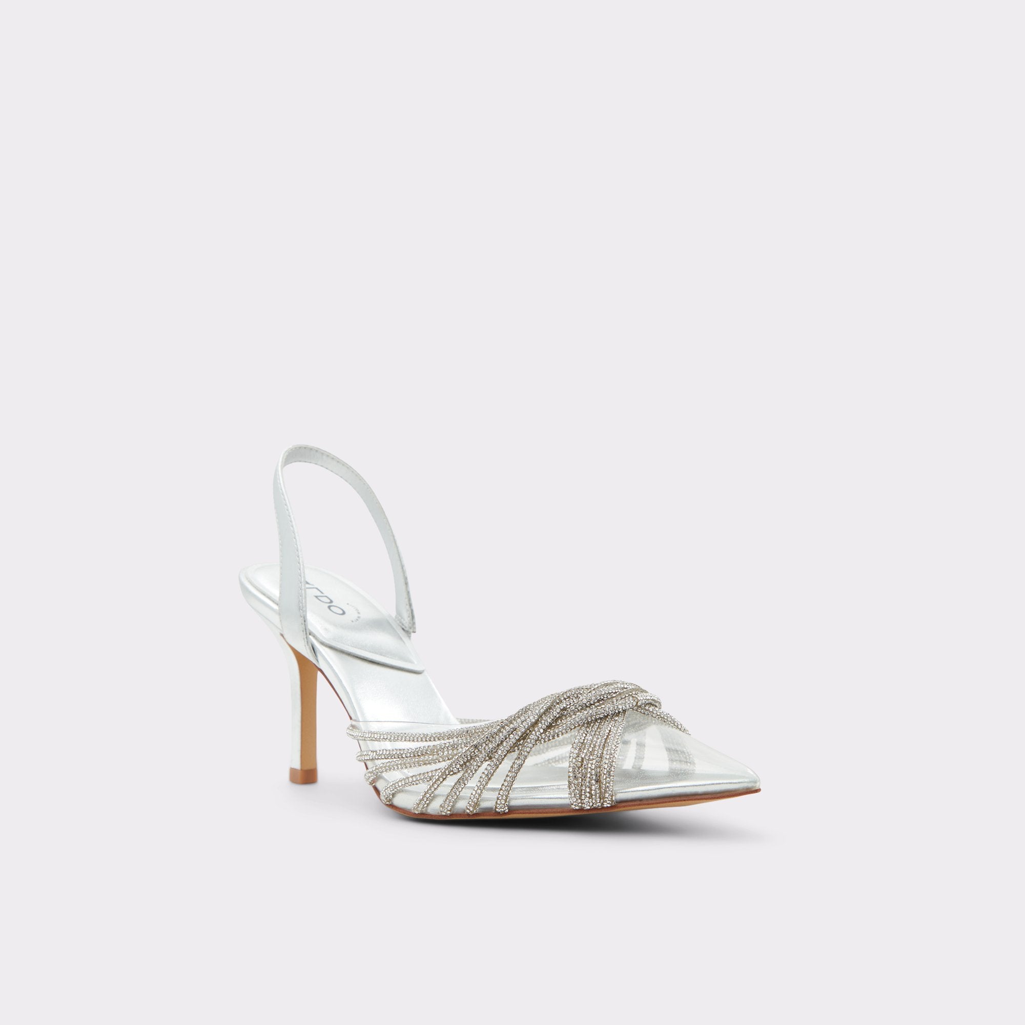 ALDO Thubeth escarpins pointus strass argenté