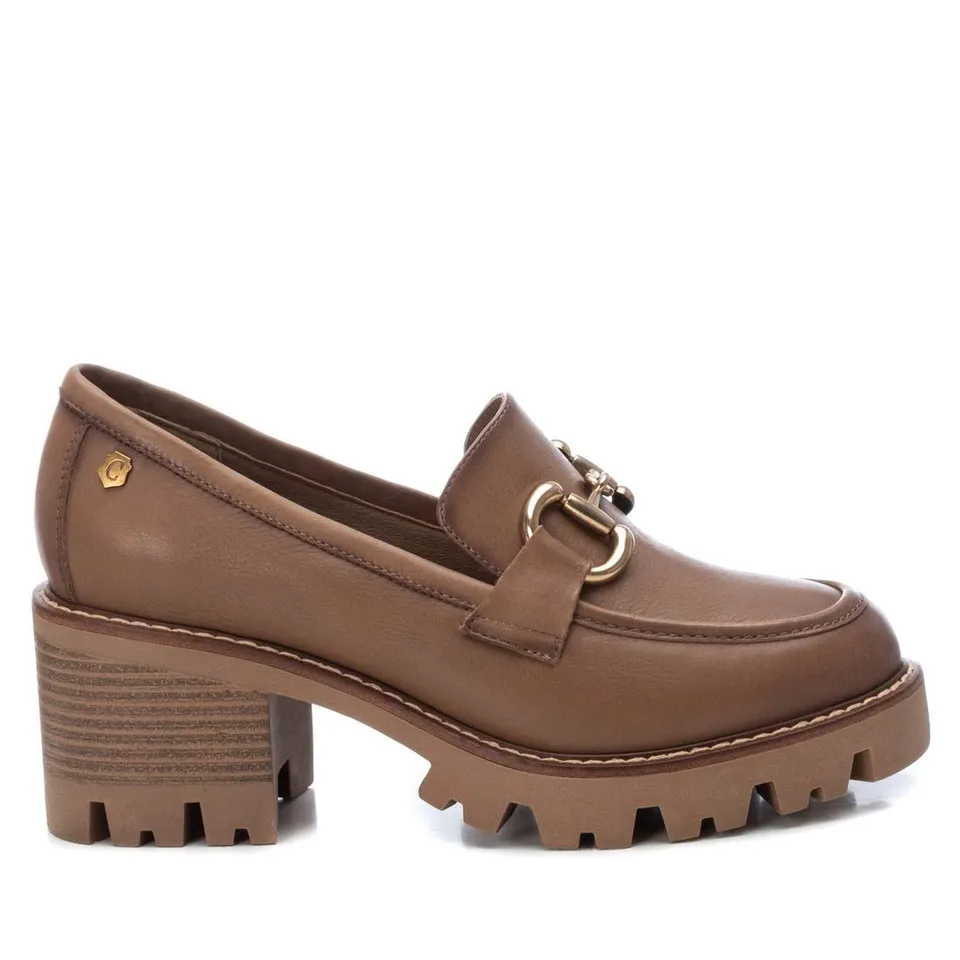 Carmela 16112902 mocassin femme cuir marron 6 cm