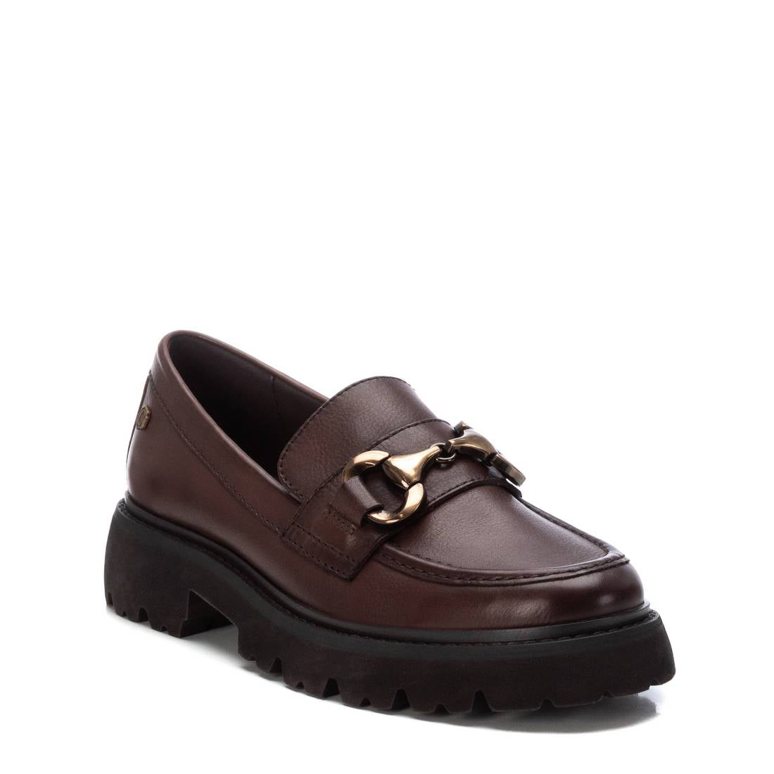 Carmela 16187202 mocassin femme marron cuir semelle épaisse