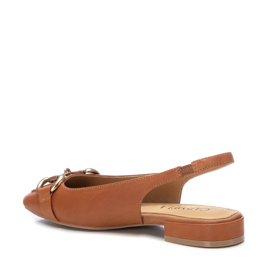 Carmela 16150001 ballerine cuir marron détalonée