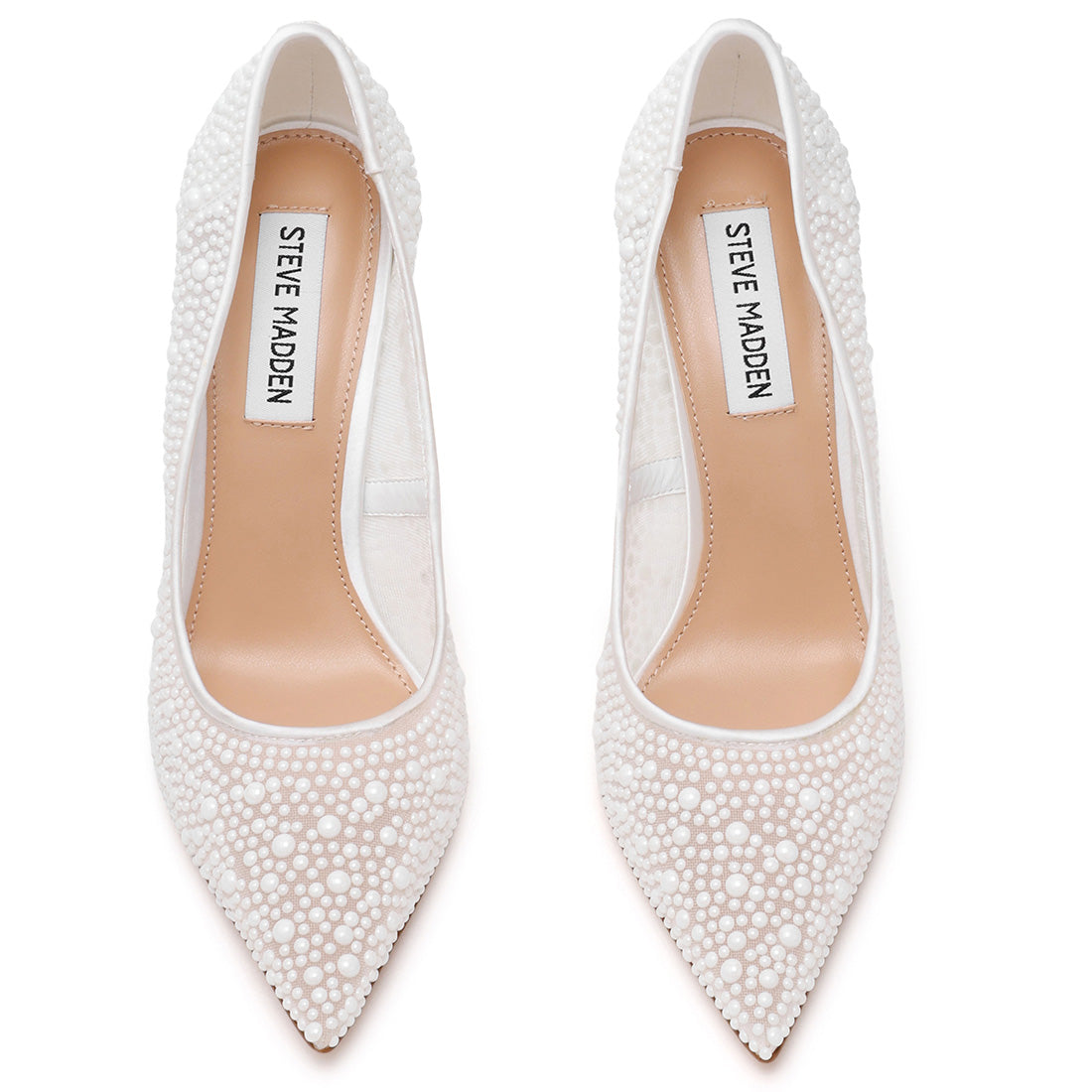 Steve Madden Thrive-P escarpin blanc perle talon 10 cm