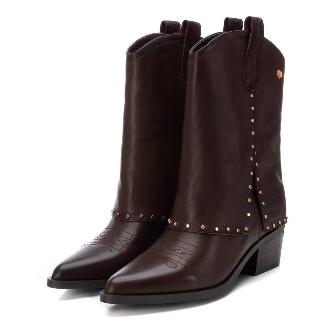 Carmela 16196102 bottines santiag cuir marron