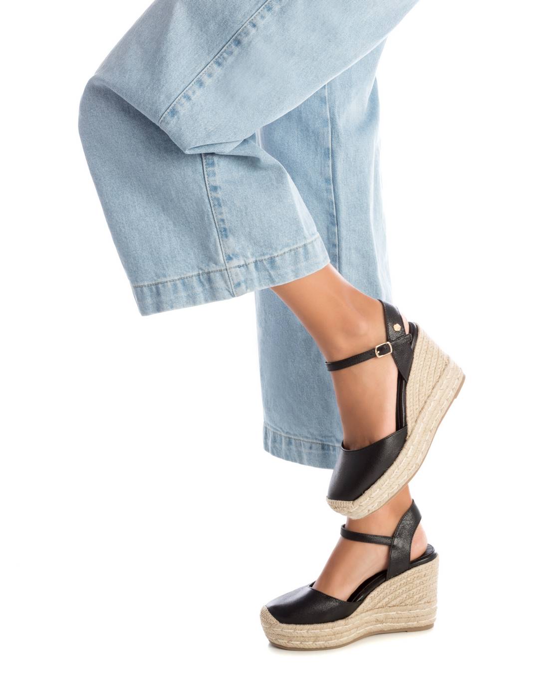 Carmela 16162603 espadrille cuir compensée 9 cm