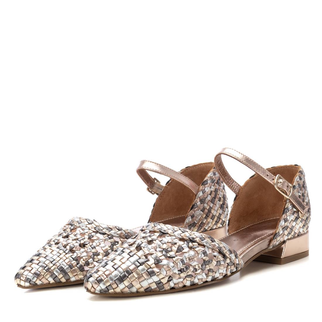 Carmela 16233901 ballerine cuir nude bride cheville
