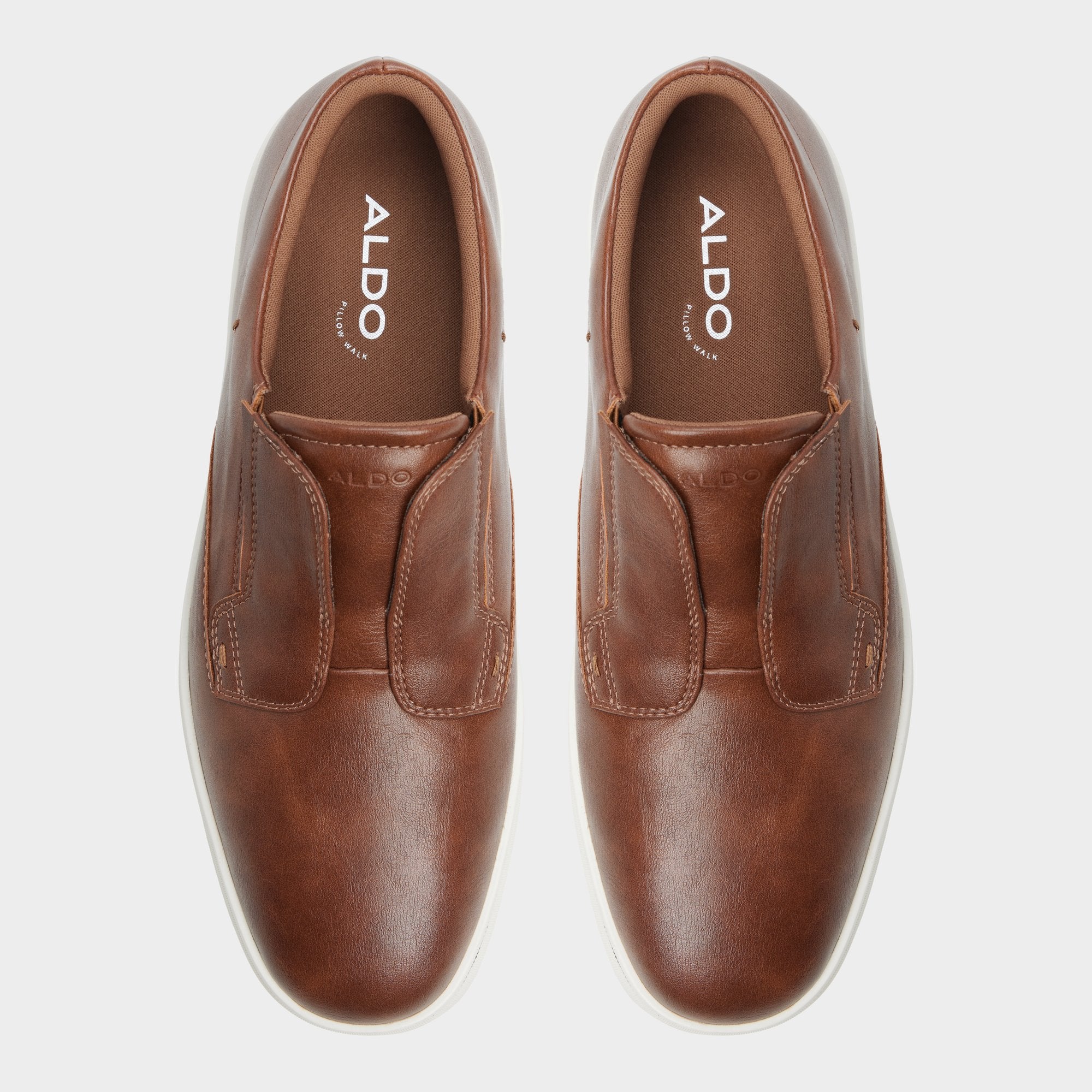 ALDO Enio sneakers slip-on homme cuir cognac 43