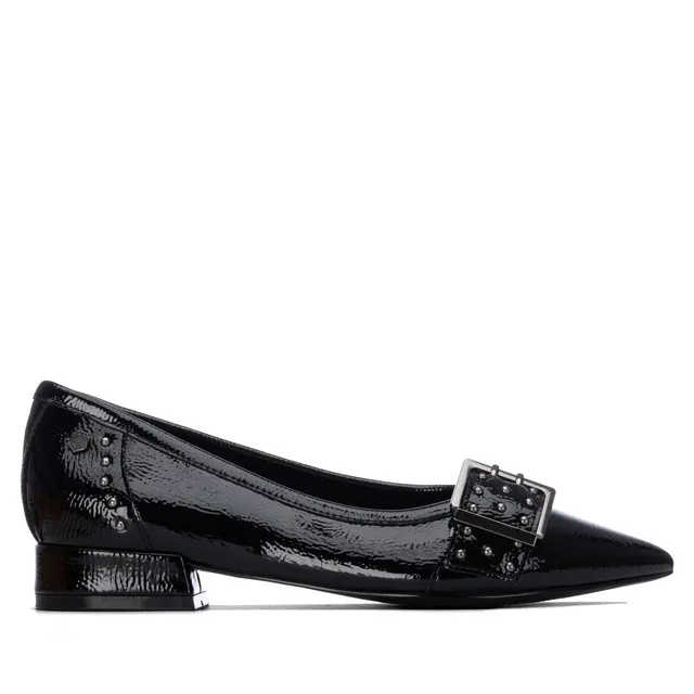 Carmela 16439701 ballerines noires vernies talon bas
