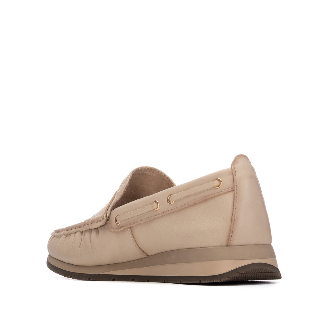 Carmela 16423504 mocassin beige cuir semelle sport